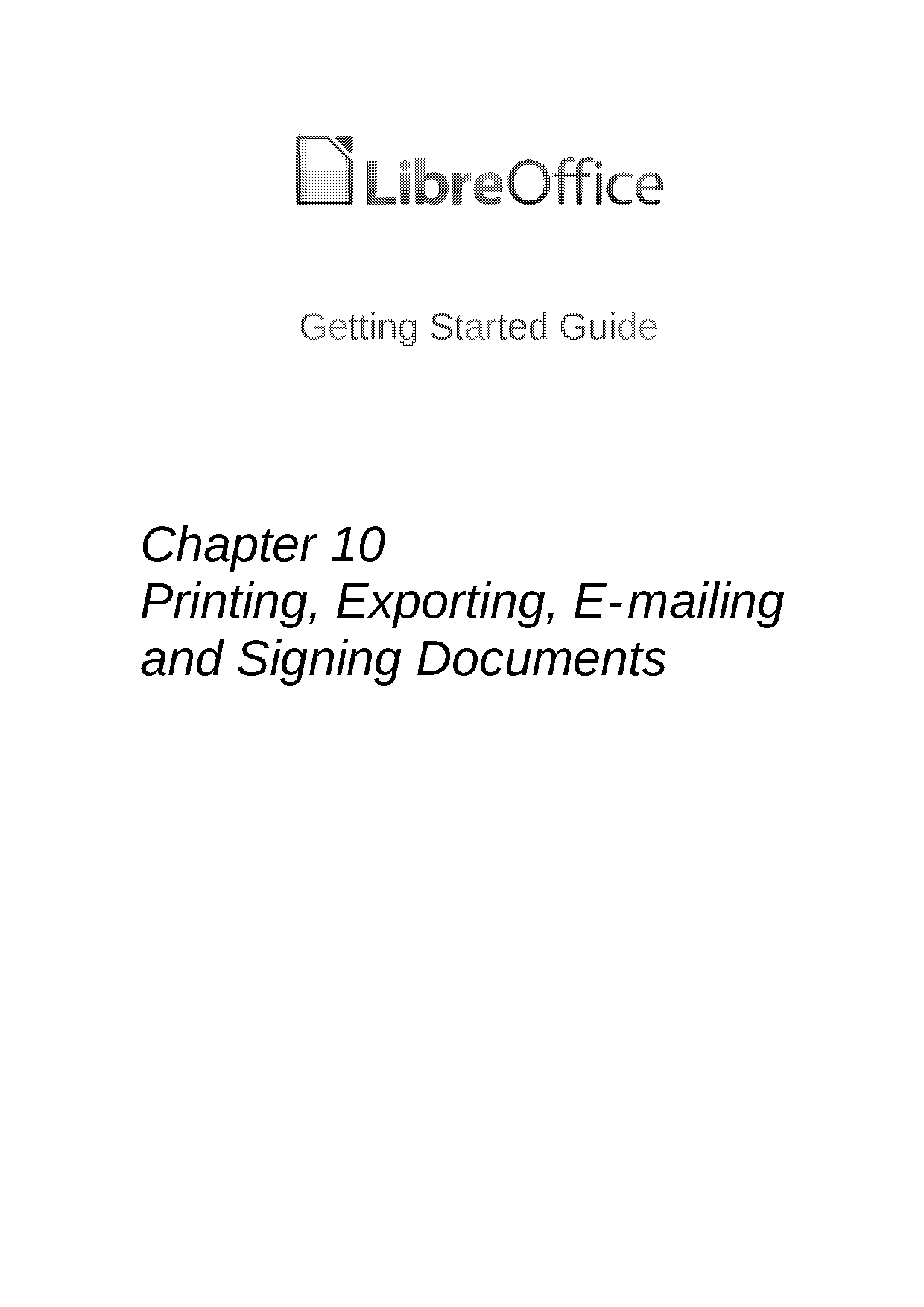 how to digitally sign a libre wirter document